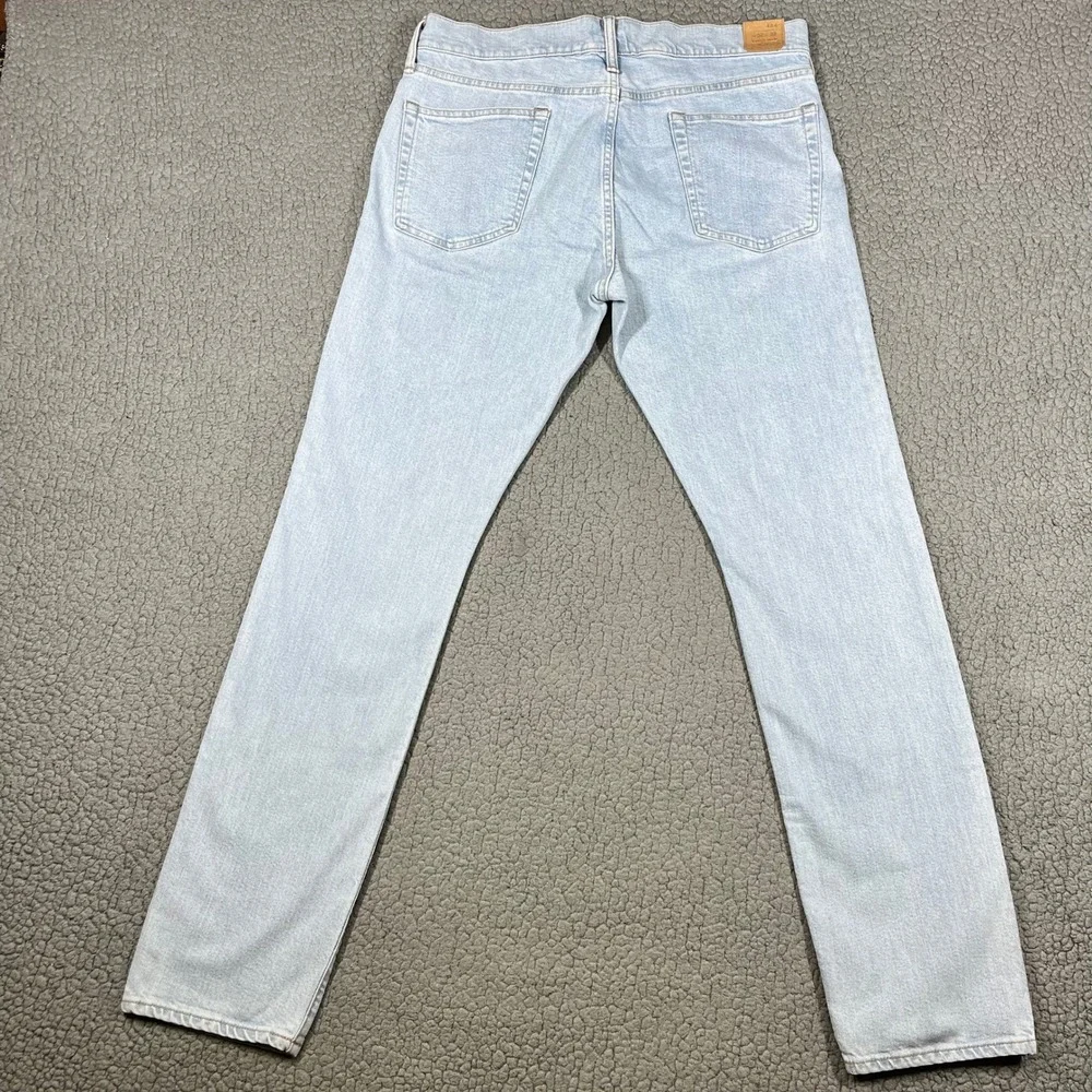 J.Crew 484 Slim Fit Stretch Denim Jeans Light Wash Blue Mens 32x32 BO849
